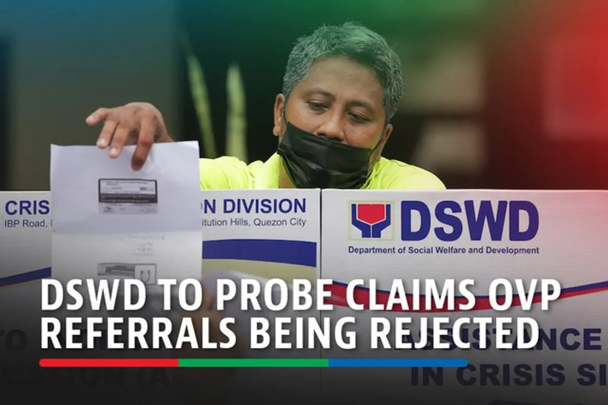 'Kalaban 'yan?' DSWD to investigate claims OVP referrals being rejected ...
