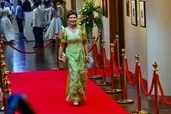 Senators donned their best as they strutted the red carpet before the opening of the third regular session of the Senate on Monday morning.