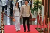 Senators donned their best as they strutted the red carpet before the opening of the third regular session of the Senate on Monday morning.