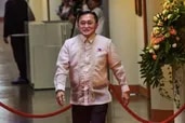 Senators donned their best as they strutted the red carpet before the opening of the third regular session of the Senate on Monday morning.