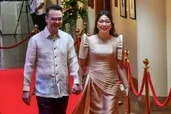 Senators donned their best as they strutted the red carpet before the opening of the third regular session of the Senate on Monday morning.