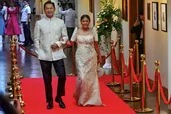 Senators donned their best as they strutted the red carpet before the opening of the third regular session of the Senate on Monday morning.