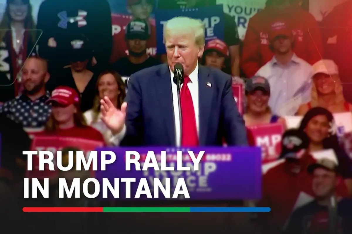 Trump attacks Harris and Walz at Bozeman rally | ABS-CBN News