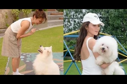 Kathryn Bernardo with the cutest Snowy