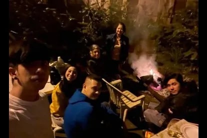 Paulo Avelino with his simple and happy family