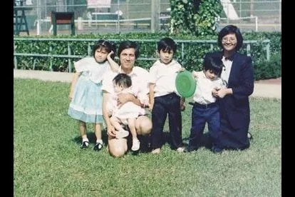 Paulo Avelino with his simple and happy family