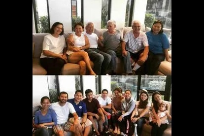 Paulo Avelino with his simple and happy family