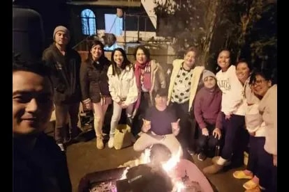 Paulo Avelino with his simple and happy family