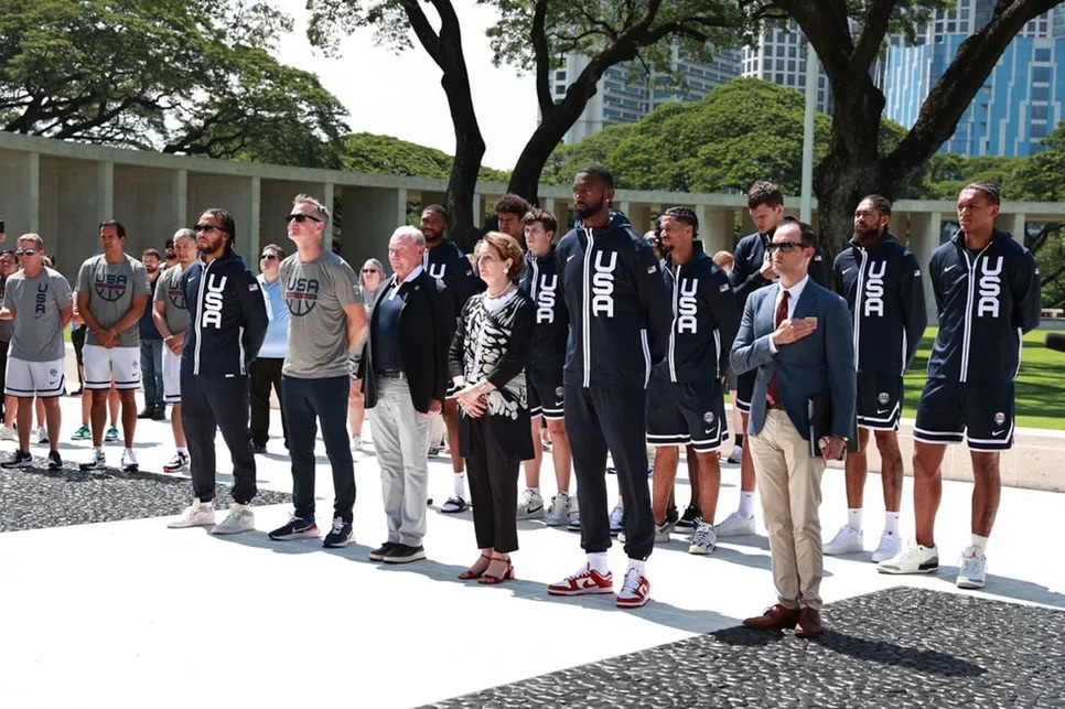 Team USA honors fallen soldiers of World War II