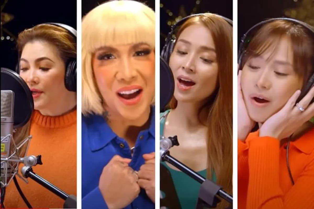 WATCH: Over 30 Kapamilya artists sing in ABS-CBN 2023 Christmas ID  recording video | ABS-CBN Entertainment