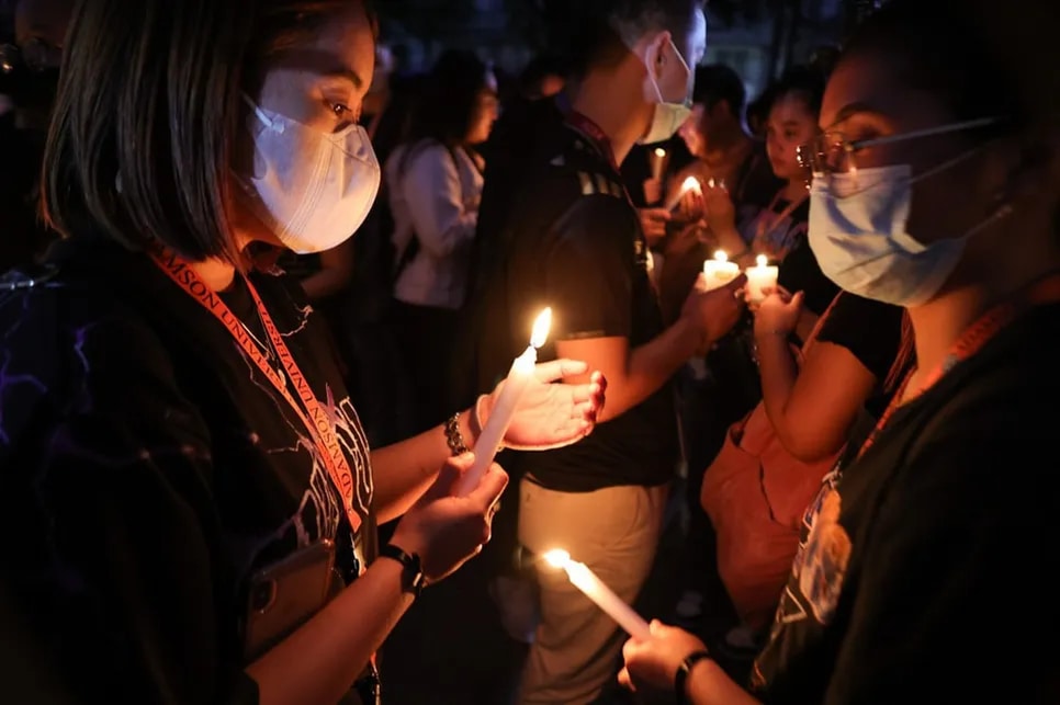 Adamson honors alleged hazing victim with candlelighting