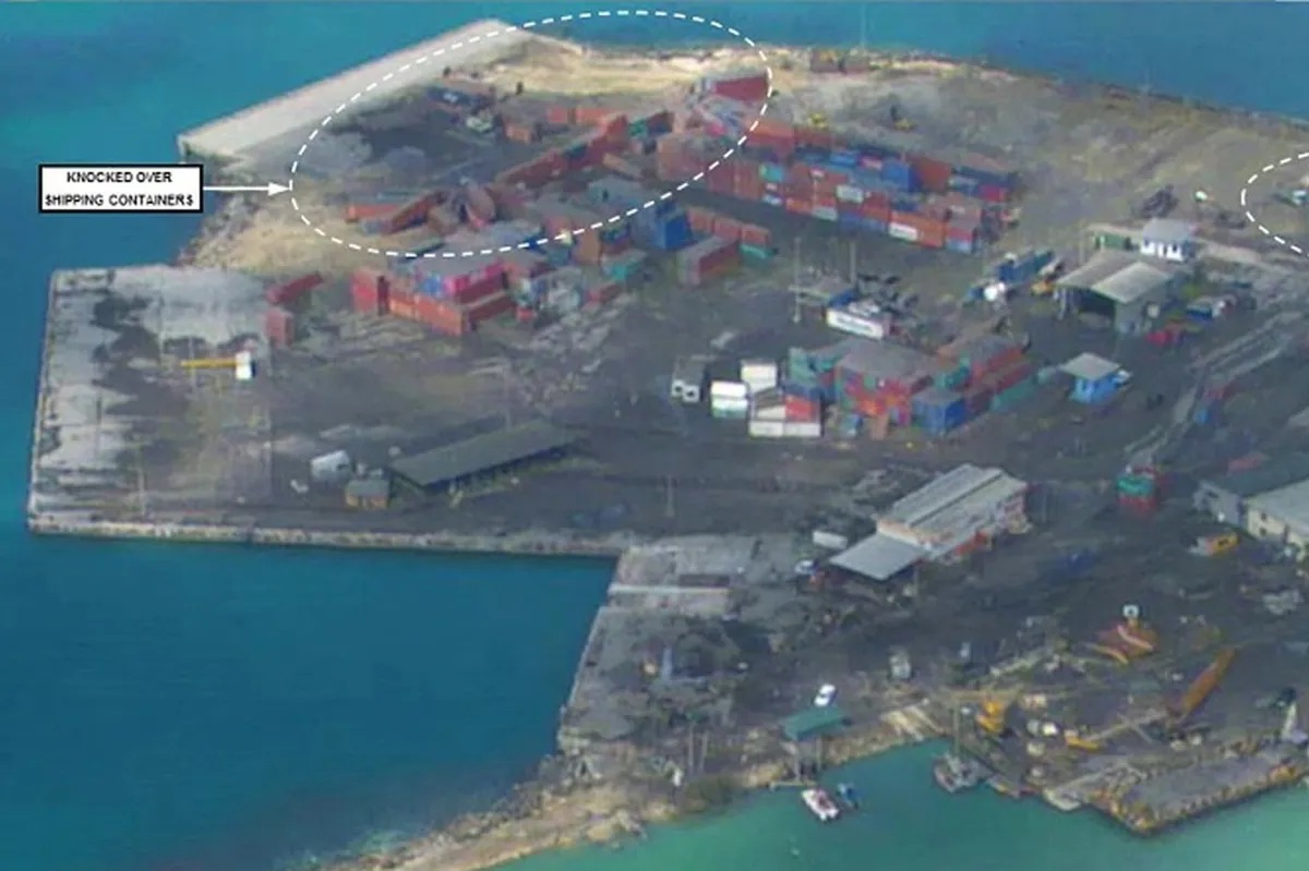 Unprecedented Images Reveal Devastation In Tsunami Hit Tonga Abs Cbn