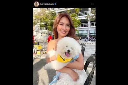 Kathryn Bernardo with the cutest Snowy