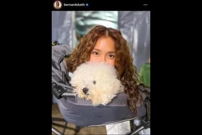 Kathryn Bernardo with the cutest Snowy