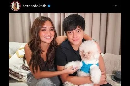 Kathryn Bernardo with the cutest Snowy
