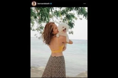 Kathryn Bernardo with the cutest Snowy