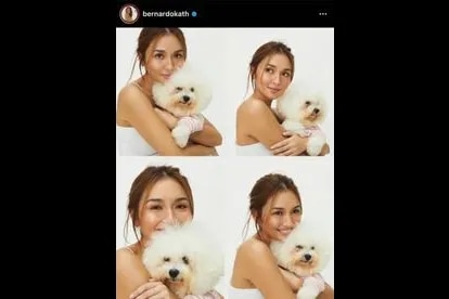 Kathryn Bernardo with the cutest Snowy