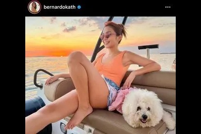 Kathryn Bernardo with the cutest Snowy