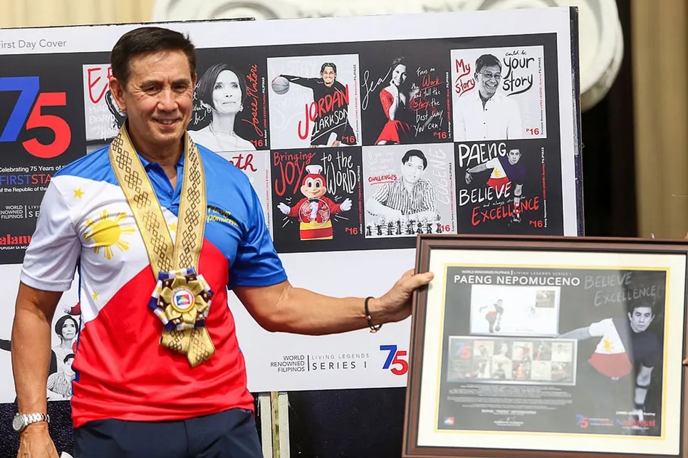 PHLPost honors Paeng Nepomuceno, others, with commemorative stamp