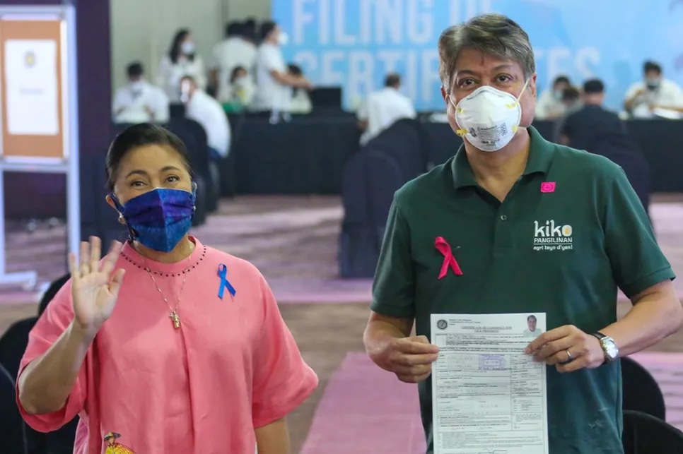 Presidential candidate Leni Robredo chooses Kiko Pangilinan for running mate