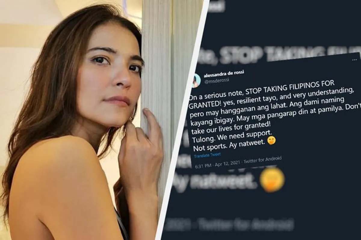 Alessandra de Rossi calls on govt not to take Filipinos for granted amid COVID surge | ABS-CBN Entertainment