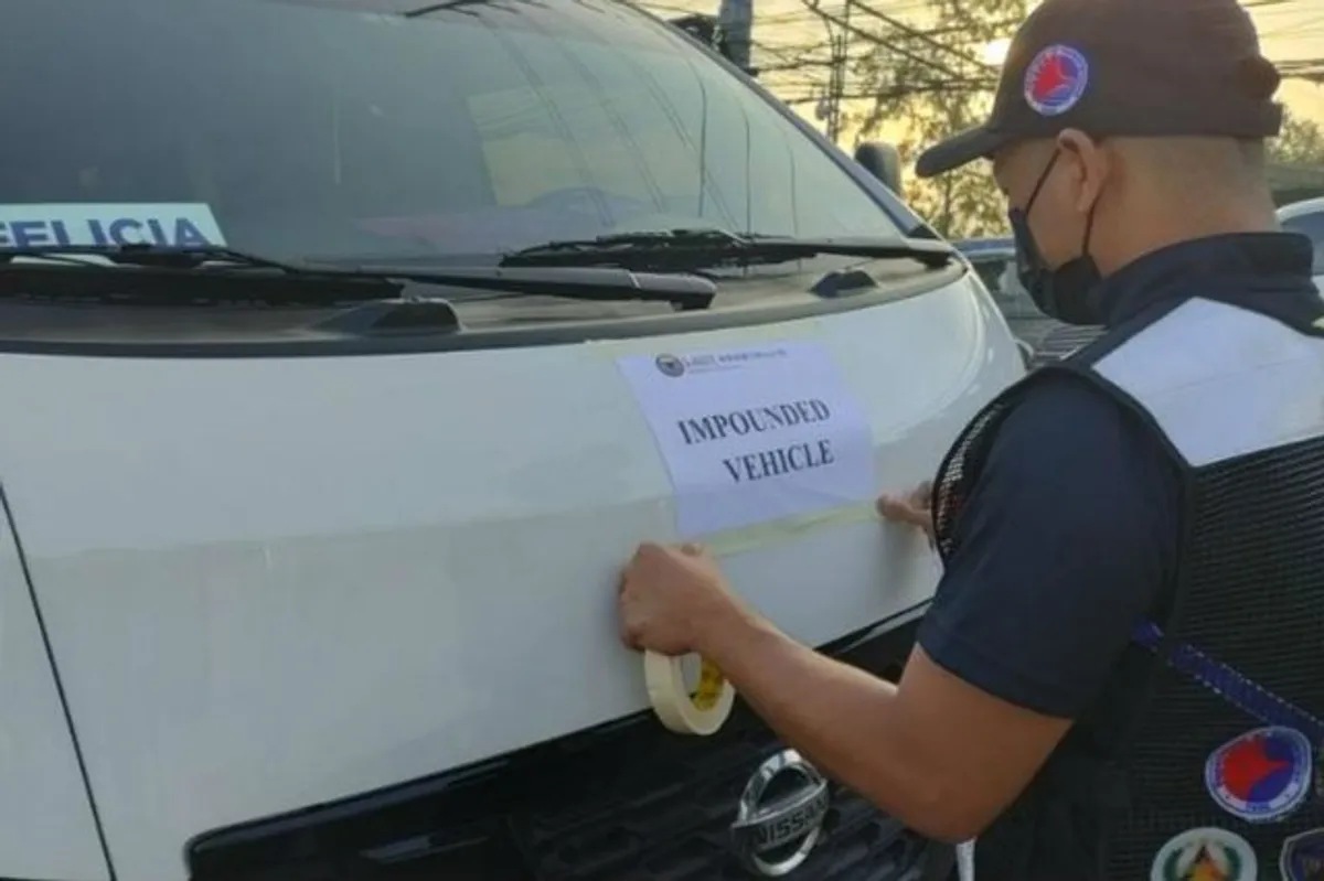 Mga kolorum na van at shuttle, huli sa operasyon sa Makati at Laguna ...