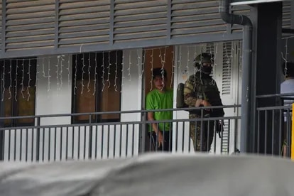 Government security forces raid a BPO compound in Bagac, Bataan alleged to be a Philippine offshore gaming operator (POGO).