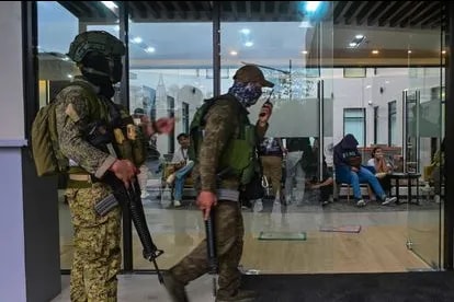 Government security forces raid a BPO compound in Bagac, Bataan alleged to be a Philippine offshore gaming operator (POGO).