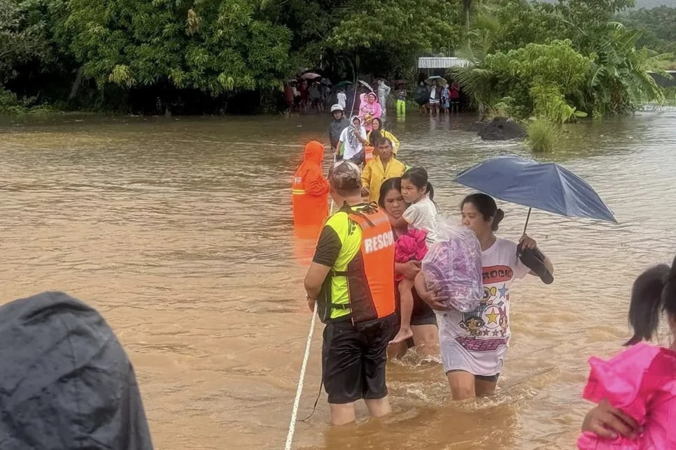 The local government of Tiwi advised residents in flood-prone areas to  evacuate immediately after PAGASA issued a red rainfall warning for  Northern Samar, Catanduanes, Sorsogon, Camarines Sur, and Albay, where  serious flooding is likely expected in low-lying areas.