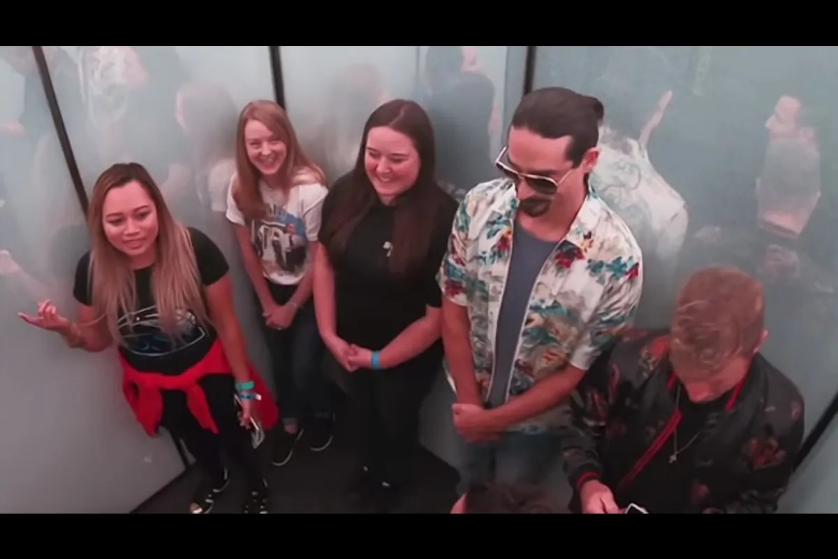 Backstreet Boys surprise fans with a singalong session inside an