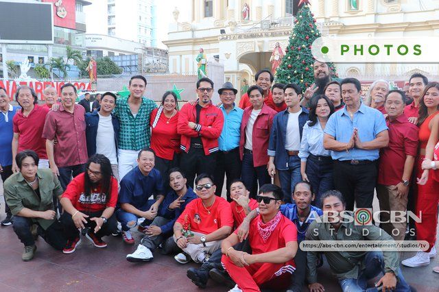 PHOTOS: FPJ's Batang Quiapo stars in a festive mood behind the scenes of ABS -CBN 2024 Christmas ID | ABS-CBN Entertainment
