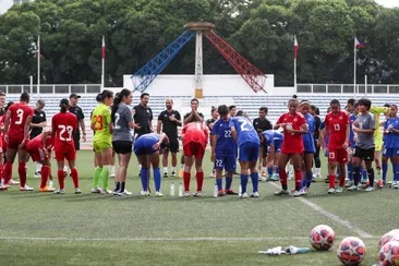 The Philippine Women’s National Football Team holds an open training camp at the Rizal Memorial Stadium in Manila on August 23, 2024. Jonathan Cellona, ABS-CBN News/File