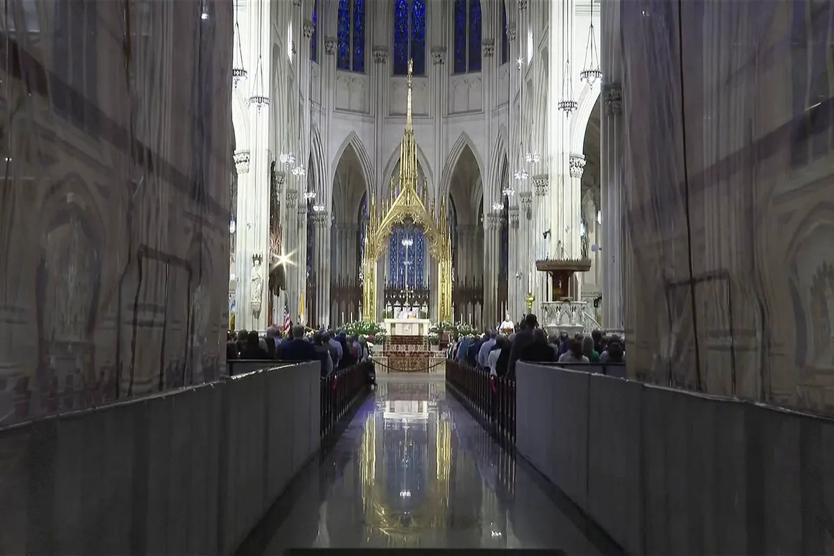 At St Patrick's in New York, Catholics pray for first American pope | ...