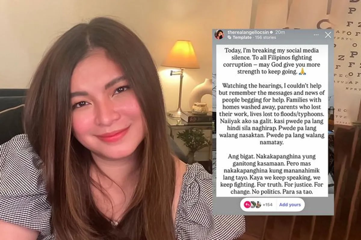 Angel Locsin breaks social media hiatus to speak out against corruption |  ABS-CBN Entertainment