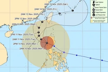 Uwan weakens further, forecast to exit PAR Tuesday