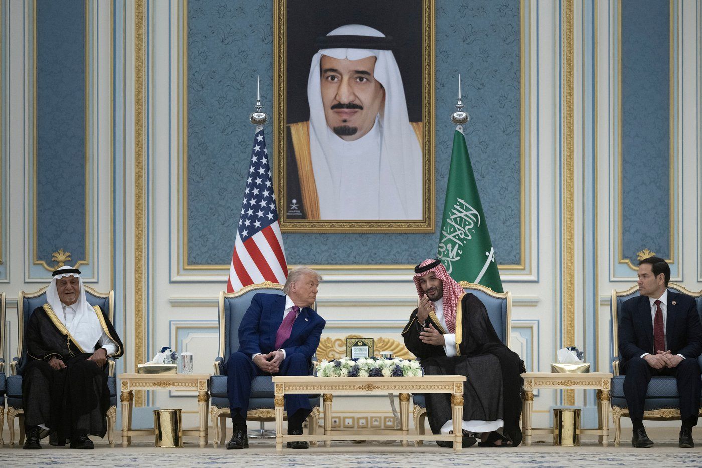 Trump hosts Saudi prince for first time since Khashoggi killing