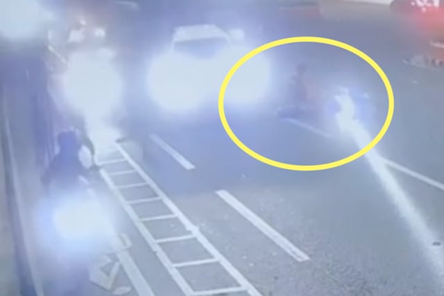 Magkaangkas sa motorsiklo sugatan matapos makabanggaan ang SUV | ABS-CBN News