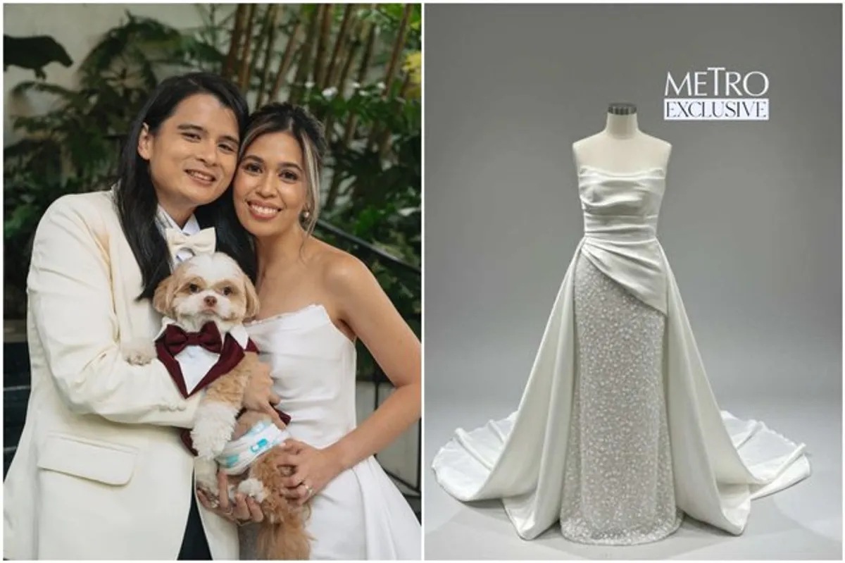 Paolo Benjamin Guico's Wife, Rachel, Was a Modern Bride in Her Elegant 2-in-1 RTW Wedding Gown | ABS-CBN Metro.Style