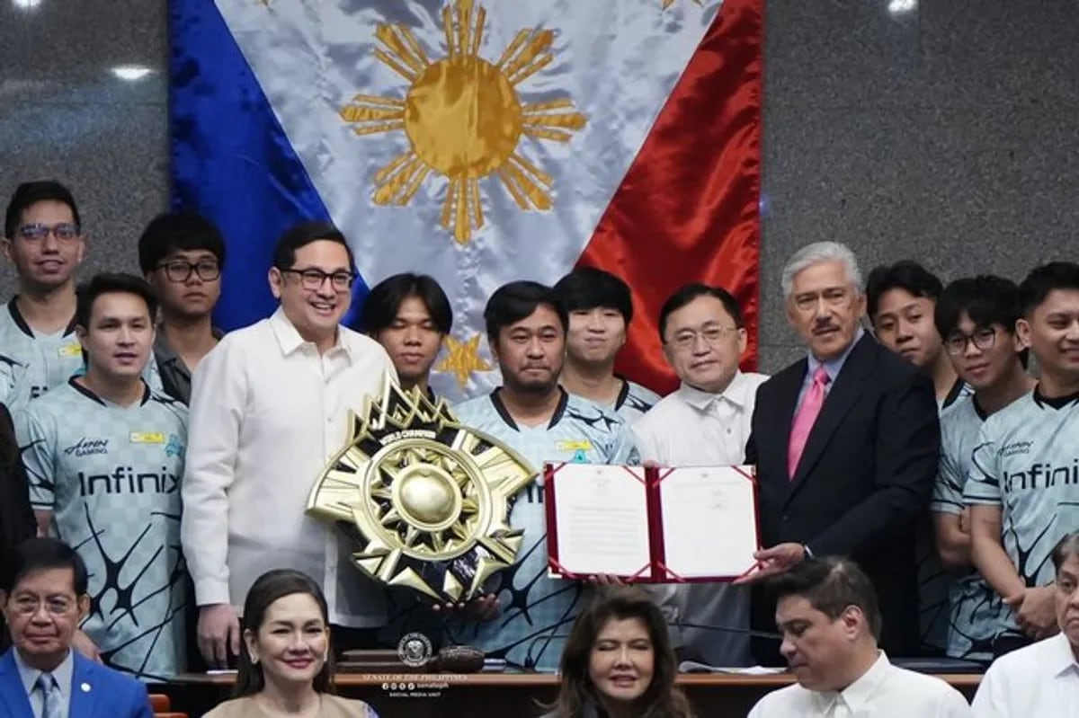 Senate honors M7 world champion Aurora Gaming PH | ABS-CBN Sports