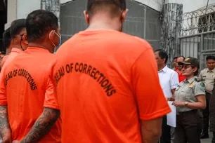 Persons Deprived of Liberty (PDL) Supervisors at the National Bilibid Prison-Maximum Security Compound meet with Bureau of Corrections (BuCor) Dir. Gen. Gregorio Catapang Jr. as he introduces Corrections Sr. Inspector Purificacion Hari as Acting Superintendent for Maximum Security Prison in Muntinlupa City on April 12, 2023. Jonathan Cellona, ABS-CBN News/File