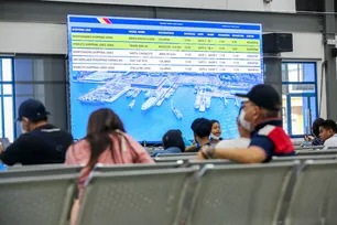 Travelers enter the upgraded Integrated Passenger Terminal Building of the Port of Batangas in Batangas City, on June 14, 2022. Jonathan Cellona, ABS-CBN News/File
