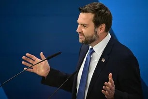 US Vice President JD Vance speaks during the 61st Munich Security Conference (MSC) in Munich, southern Germany on February 14, 2025. Tobias Schwarz, AFP