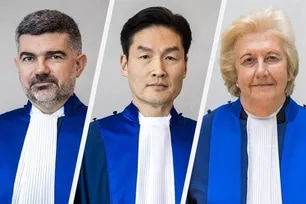 Who are the judges in Duterte's trial at the ICC?