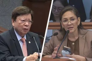 Sens. Risa Hontiveros and Rodante Marcoleta. Senate of the Philippines/ Screengrab