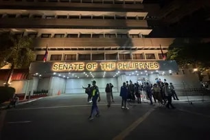 The Senate building after a shooting incident on May 13, 2026. Darylle Sarmiento, ABS-CBN News
