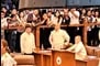Sen. Ronald "Bato" dela Rosa returned to the Senate on Monday, May 11, 2026 — about six months since he was last seen in public. Senate livestream/screengrab 