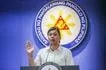 Vice President Sara Duterte gestures during a press briefing in Mandaluyong City on September 25, 2024. Jonathan Cellona, ABS-CBN News/File