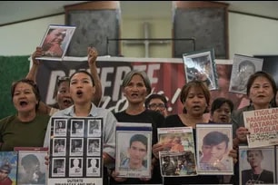 Families of drug war victims expressed relief and hope for justice following the arrest of former President Rodrigo Duterte during a press conference at the UCCP Chapel in Quezon City on March 12, 2025. Maria Tan, ABS-CBN News/file
