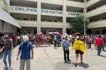 Families at the Delpan Evacuation Center after a fire in Manila, May 24, 2026. Jessie Cruzat, ABS-CBN News