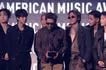 BTS accepts Artist of the Year at the 2026 American Music Awards, May 26, 2026. Screenshot from the X account of the American Music Awards